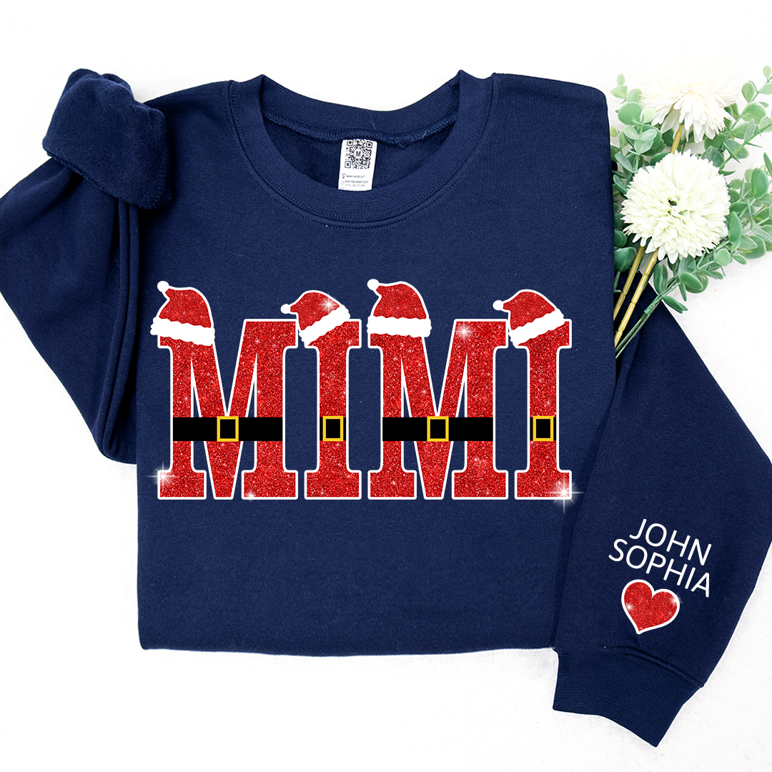 Lofaris Mimi Santa And Kids Christmas Personalized CTH01 Sweatshirt
