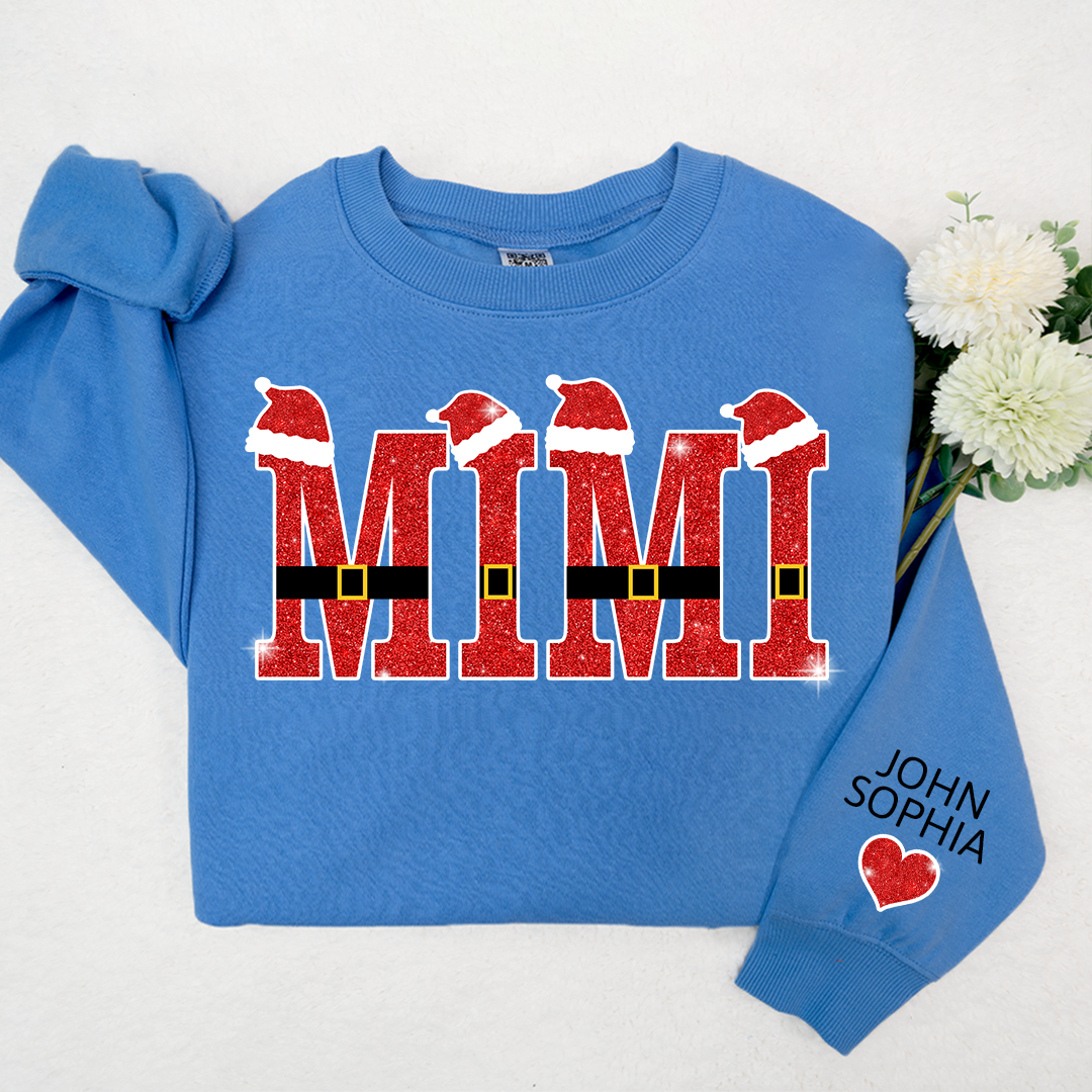 Lofaris Mimi Santa And Kids Christmas Personalized CTH01 Sweatshirt