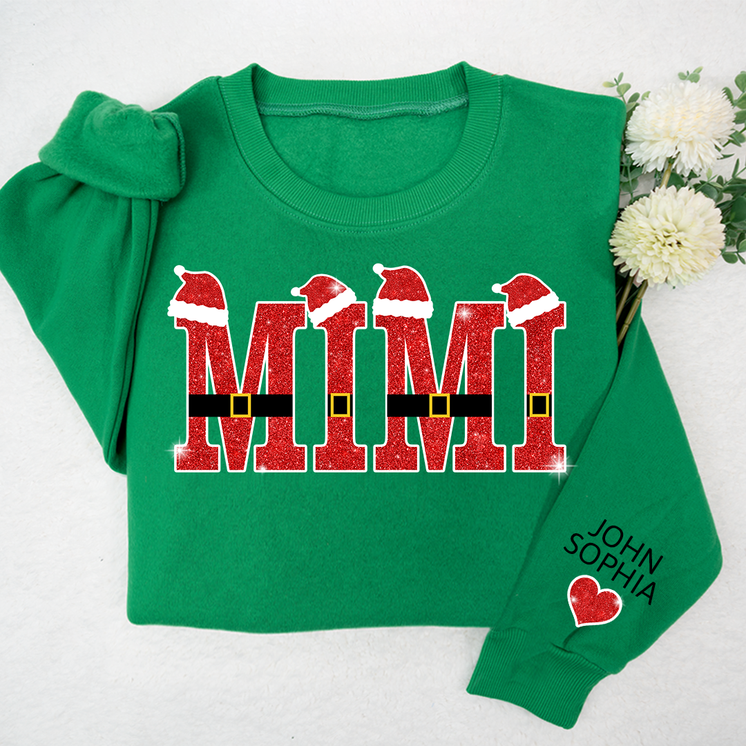 Lofaris Mimi Santa And Kids Christmas Personalized CTH01 Sweatshirt