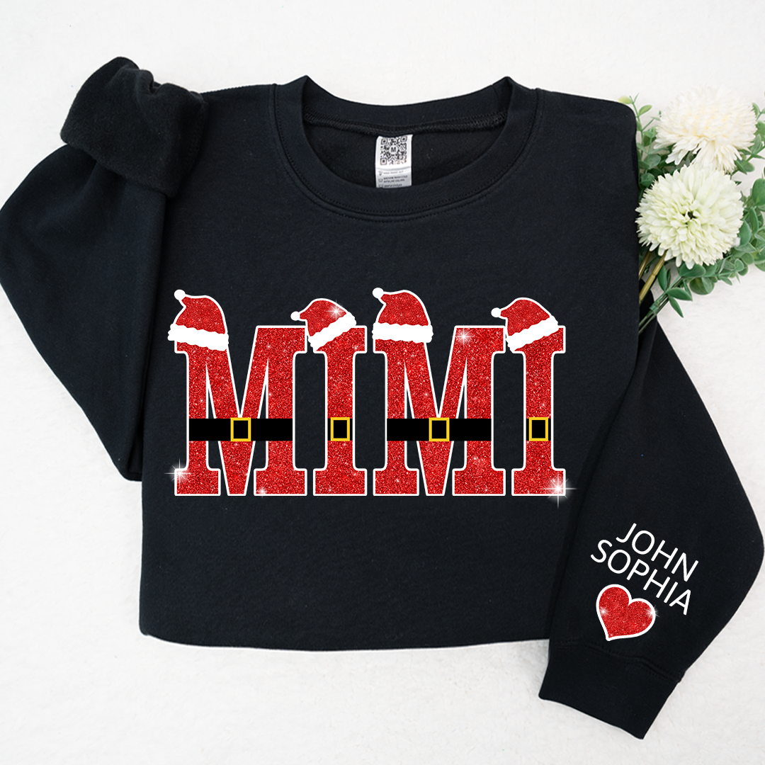 Lofaris Mimi Santa And Kids Christmas Personalized CTH01 Sweatshirt