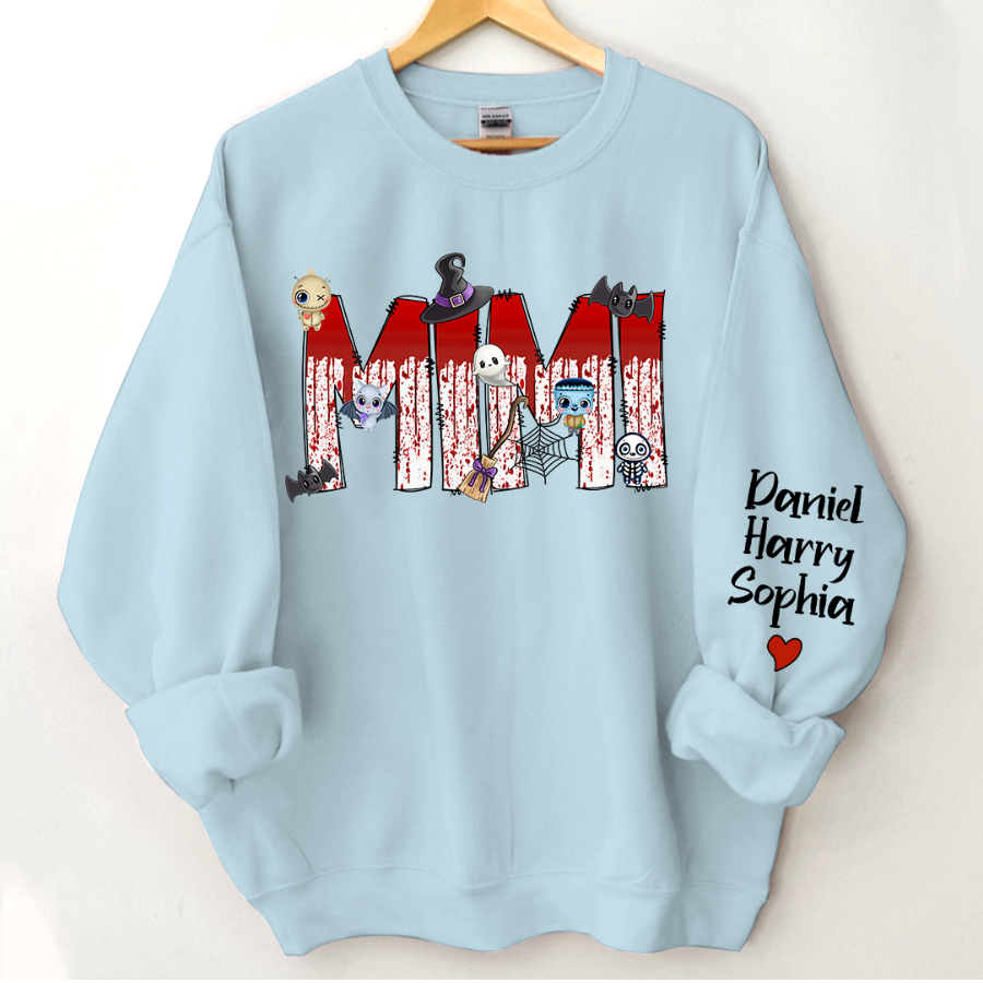 Lofaris Mimi Color Halloween And Grandkids Sweatshirt