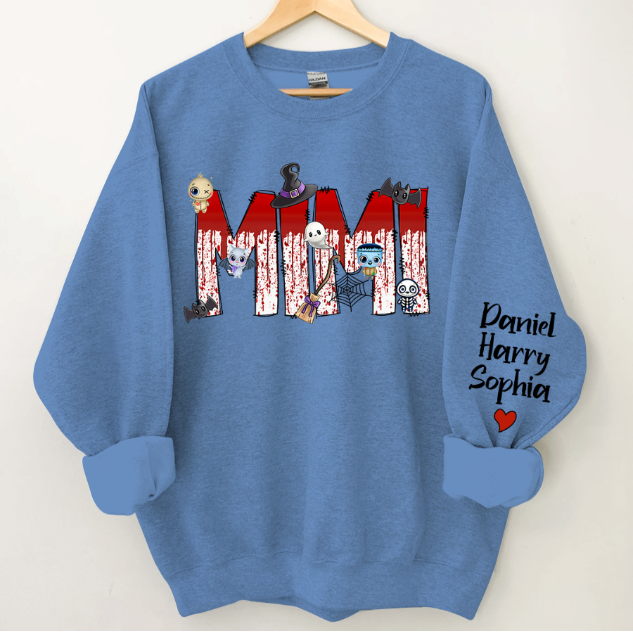 Lofaris Mimi Color Halloween And Grandkids Sweatshirt