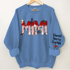 Lofaris Mimi Color Halloween And Grandkids Sweatshirt