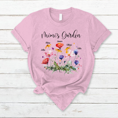 Lofaris Mimis Garden Wildflowers Mothers Day Gift T-Shirt