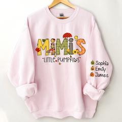 Lofaris Mimi¡¯s Little Pumpkins Autumn Doodle Alphabet And Grandkids Sweatshirt