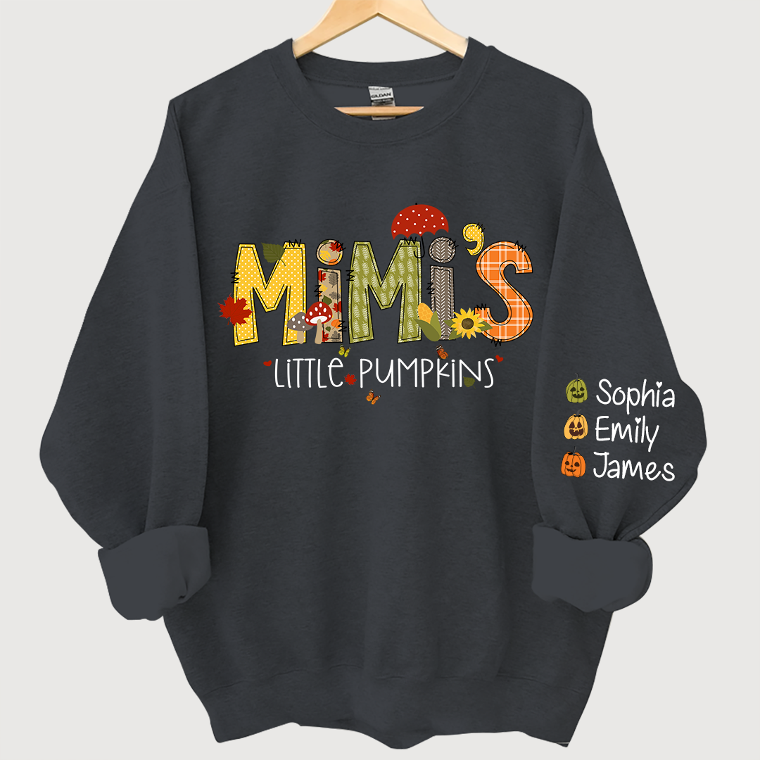 Lofaris Mimi¡¯s Little Pumpkins Autumn Doodle Alphabet And Grandkids Sweatshirt