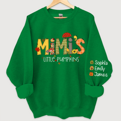 Lofaris Mimi¡¯s Little Pumpkins Autumn Doodle Alphabet And Grandkids Sweatshirt