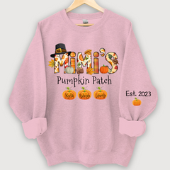Lofaris Mimis Pumpkin Patch Autumn Doodle Custom Sweatshirt