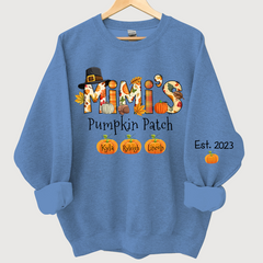 Lofaris Mimis Pumpkin Patch Autumn Doodle Custom Sweatshirt