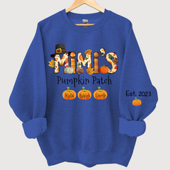 Lofaris Mimis Pumpkin Patch Autumn Doodle Custom Sweatshirt