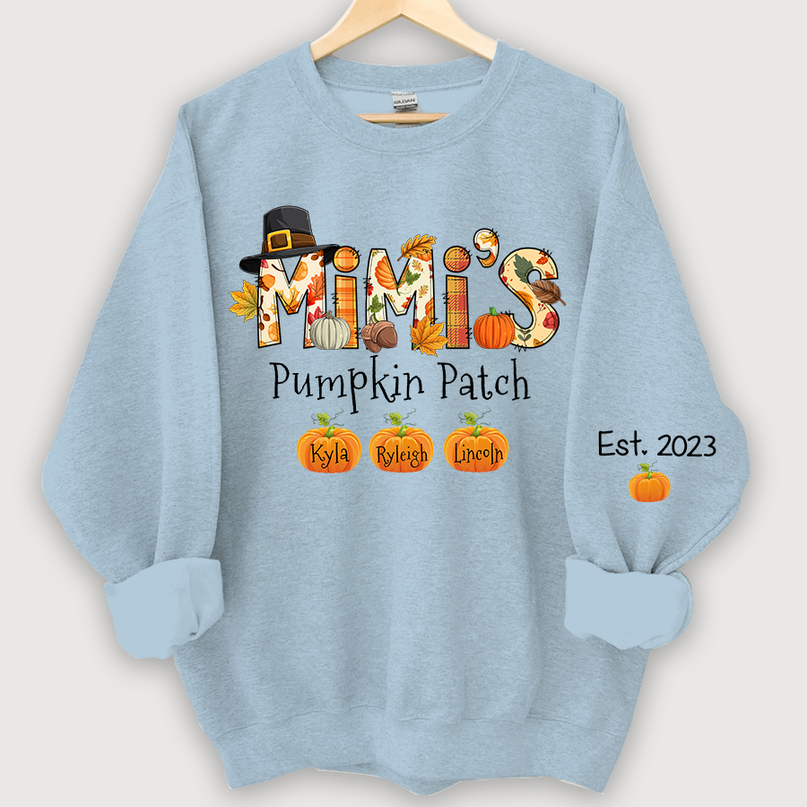 Lofaris Mimis Pumpkin Patch Autumn Doodle Custom Sweatshirt