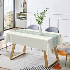 Lofaris Mint Green Traditional Pattern Rectangle Tablecloth