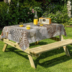 Lofaris Modern Chic Tropical Monstera Rectangle Tablecloth