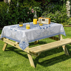 Lofaris Modern Elegant Blue Rectangle Tablecloth