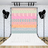 Lofaris Modern Pink Grey Blue Abstract Textured Backdrop