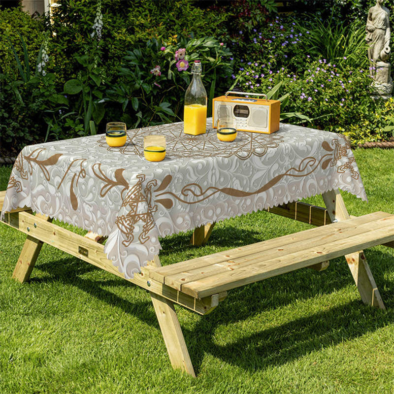 Lofaris Modern Totem Pattern Rectangle Tablecloth
