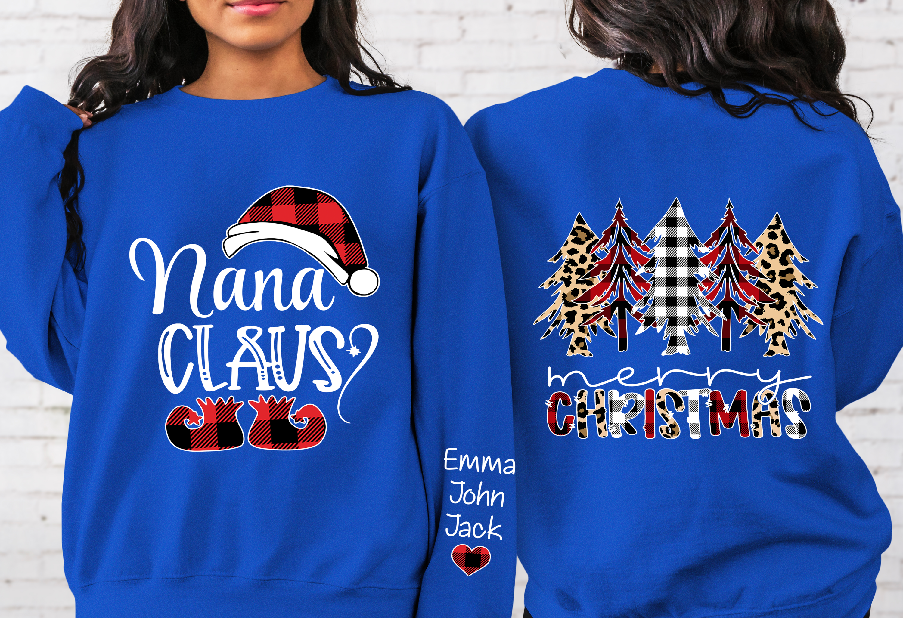 Lofaris Mom Claus Merry Christmas Tree Custom Sweatshirt