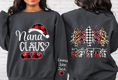 Lofaris Mom Claus Merry Christmas Tree Custom Sweatshirt