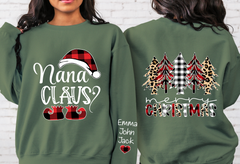 Lofaris Mom Claus Merry Christmas Tree Custom Sweatshirt