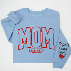 Lofaris Mom Est Red Letter Moms Day Gift Custom Sweatshirt