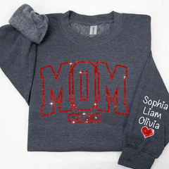 Lofaris Mom Est Red Letter Moms Day Gift Custom Sweatshirt