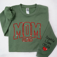 Lofaris Mom Est Red Letter Moms Day Gift Custom Sweatshirt