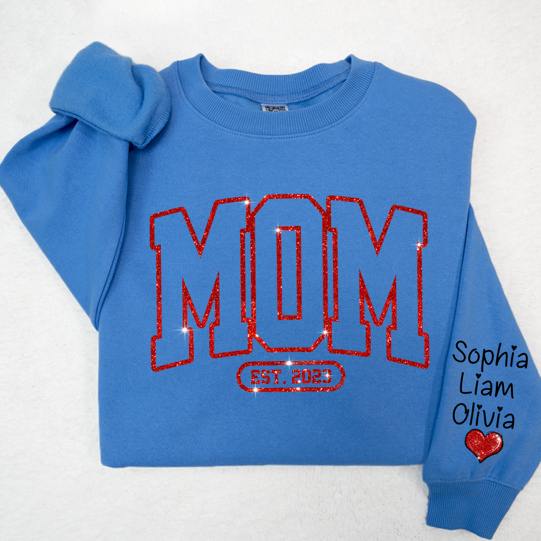 Lofaris Mom Est Red Letter Moms Day Gift Custom Sweatshirt