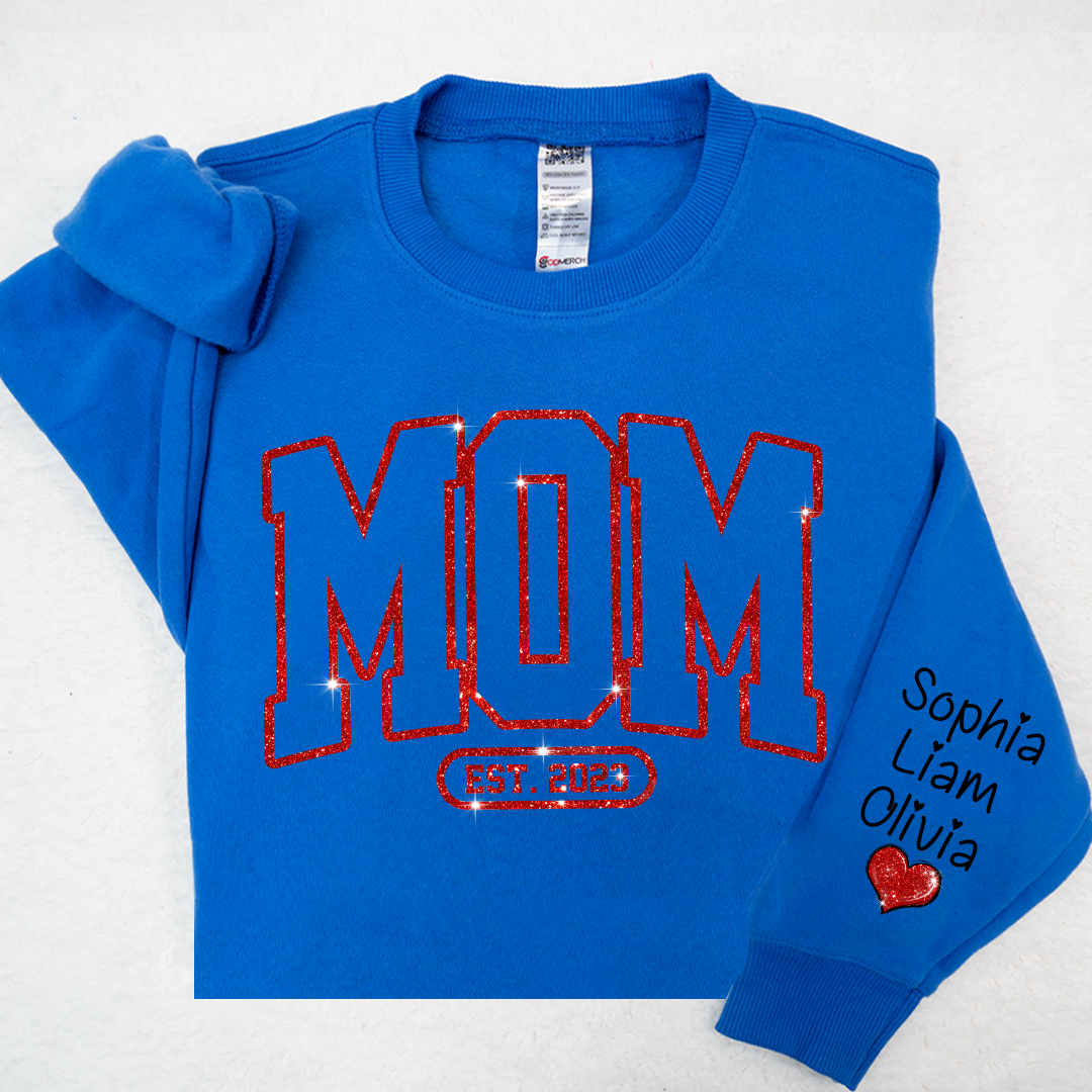 Lofaris Mom Est Red Letter Moms Day Gift Custom Sweatshirt