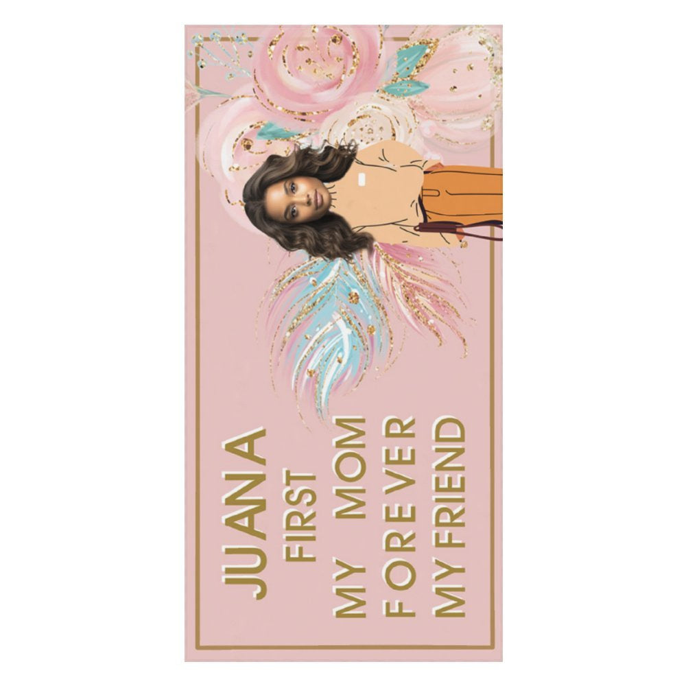 Lofaris Mom Forever Friend Custom Photo Beach Towel For Gift