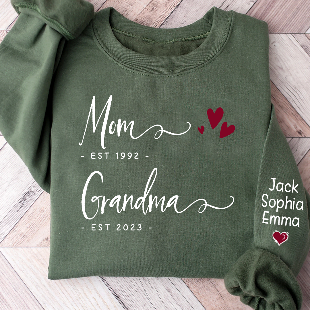 Lofaris Mom est grandma with kids Sweatshirt