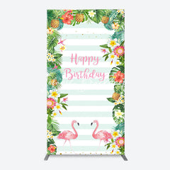 Lofaris Monsteras Fruits Floarl Stripe Arch Birthday Backdrop