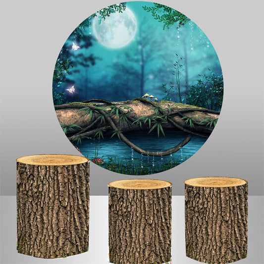 Lofaris Moon Natural Forest Wonderland Round Backdrop Kit