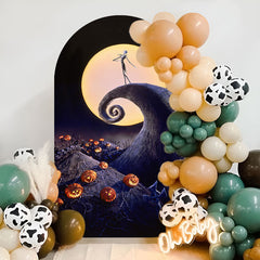 Lofaris Moon Nightmare Helloween Double Sided Arch Backdrop