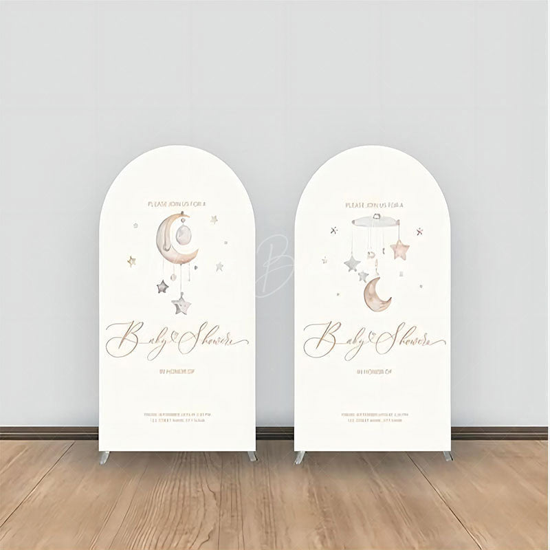 Lofaris Moon Star Decoration Kids Baby Shower Arch Backdrop