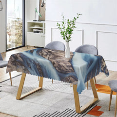 Lofaris Mountain Landscape Dining Room Square Tablecloth