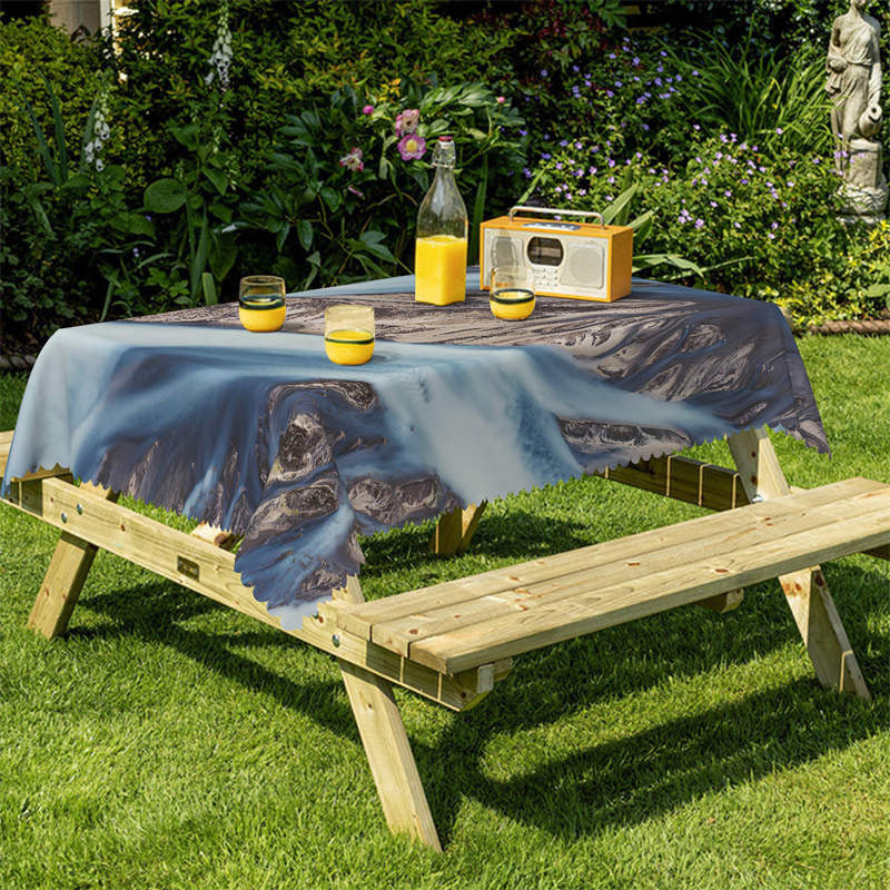Lofaris Mountain Landscape Dining Room Square Tablecloth