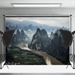 Lofaris Mountains And Rivers Natural Scenery Photo Backdrop