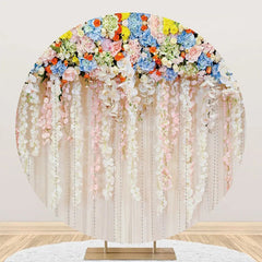 Lofaris Multicolor Pretty Flowers Round Backdrop For Wedding
