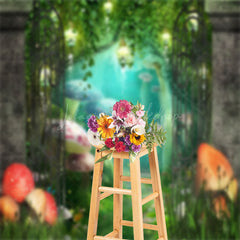 Lofaris Mushroom Pendant Lamp Leaves Spring Photo Backdrop