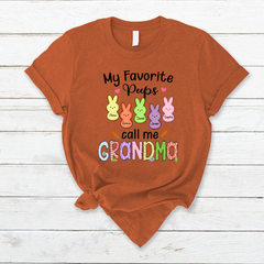 Lofaris My Favorite Peeps Grandma Kids Easter T-Shirt