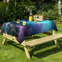 Lofaris Mysterious Dark Purple Sky Kitchen Rectangle Tablecloth