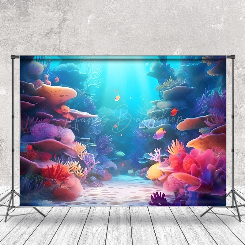 Lofaris Mysterious Fairy Tale Fish Underwater World Backdrop