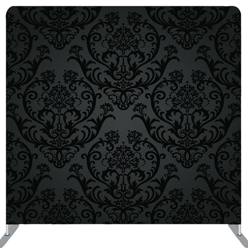 Lofaris Mysterious Flower Pattern Dim Black Backdrop Cover