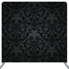 Lofaris Mysterious Flower Pattern Dim Black Backdrop Cover