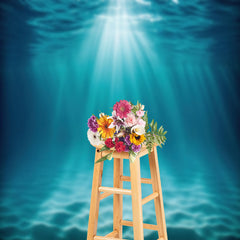 Lofaris Mysterious Seawater Wave Sunlight Summer Backdrop