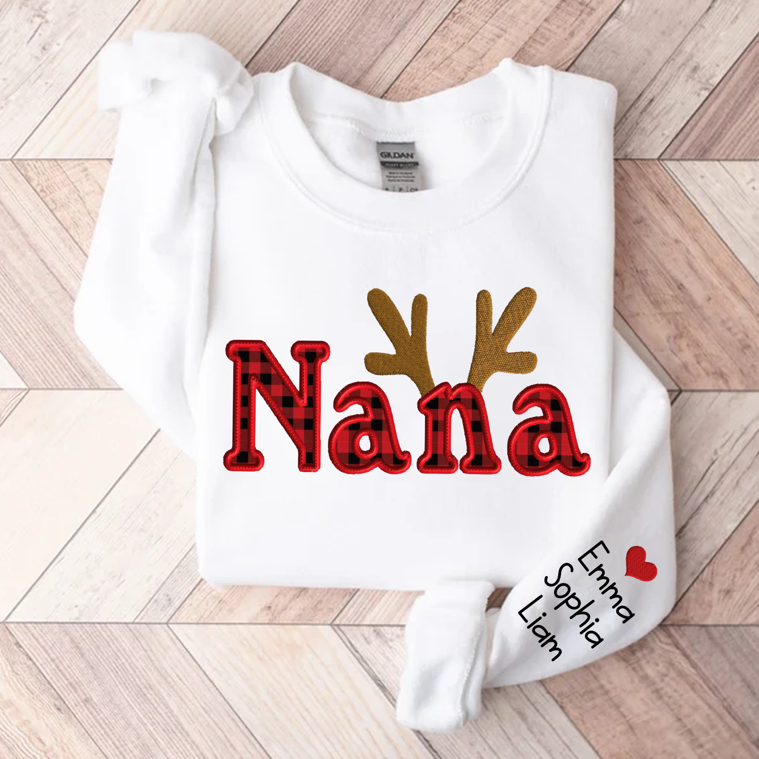 Lofaris Personalized Nana Christmas Custom And Kids Grandma Gift TH Sweatshirt
