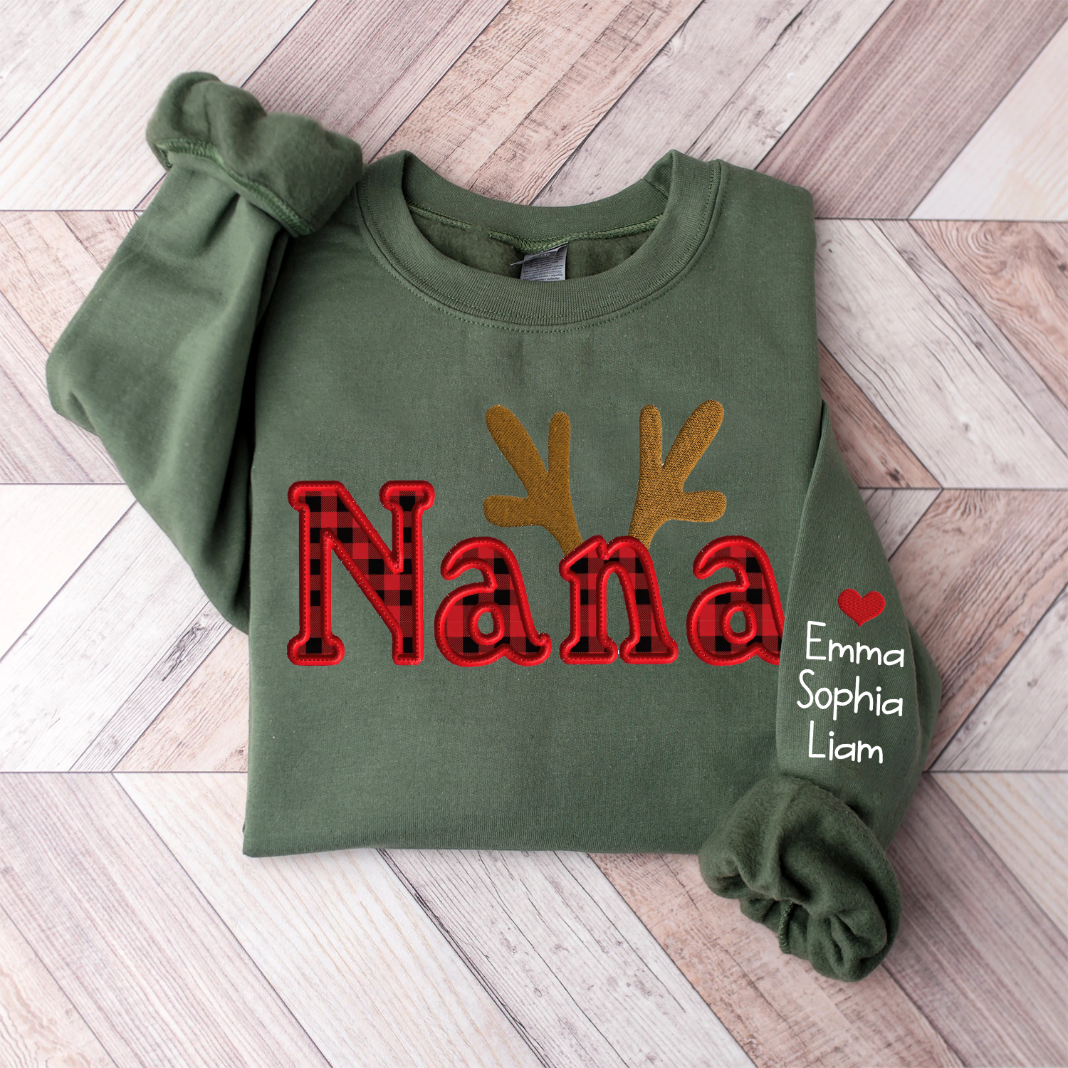 Lofaris Personalized Nana Christmas Custom And Kids Grandma Gift TH Sweatshirt
