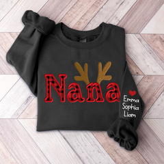 Lofaris Personalized Nana Christmas Custom And Kids Grandma Gift TH Sweatshirt