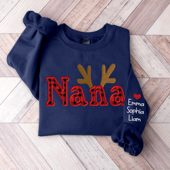 Lofaris Personalized Nana Christmas Custom And Kids Grandma Gift TH Sweatshirt