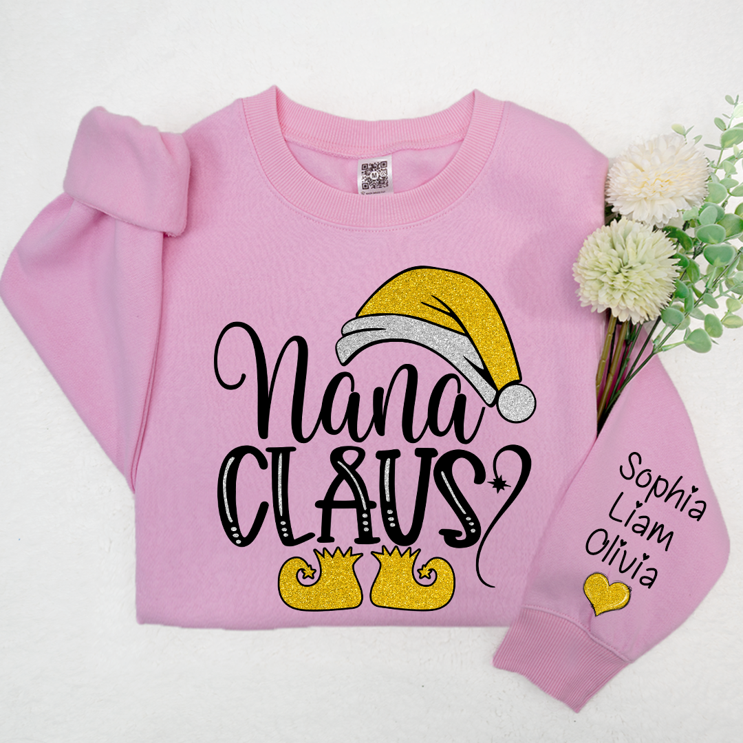 Lofaris Sparkling Merry Christmas Nana Claus And Kids LTP01